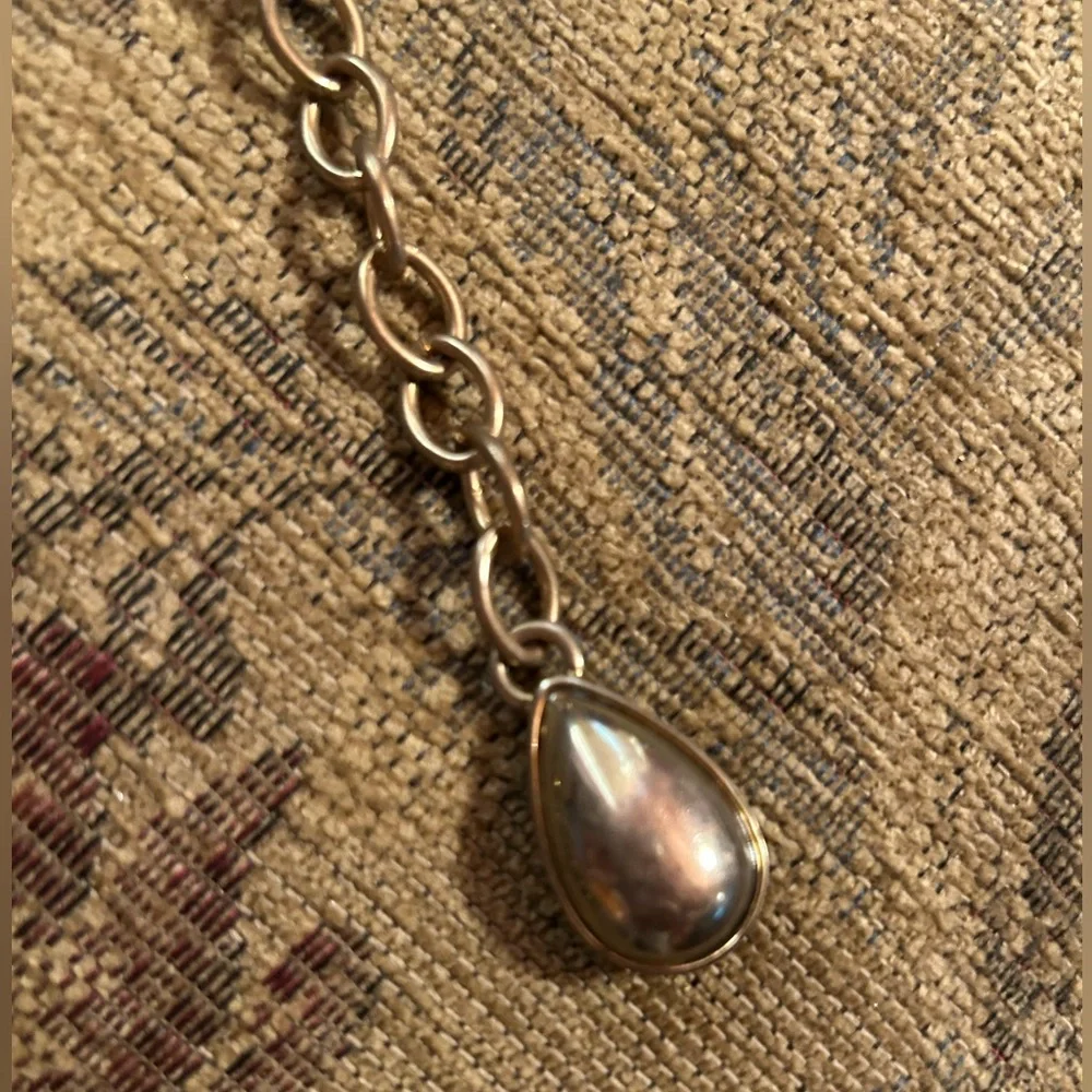 NWT Anne Klein Mixed Metal Chain Belt with medallion accents S/M